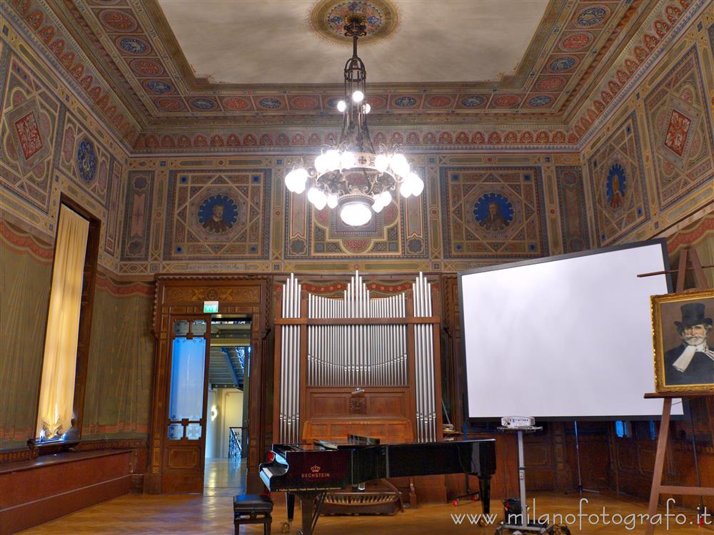 Milan (Italy) - Detail of the Concert hall of House Verdi